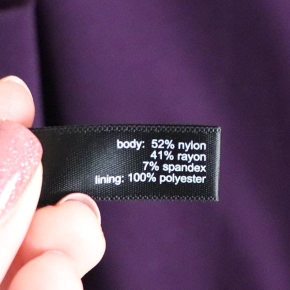 Beautiful Purple Fit and Flare Midi Dress | 078 - Picture 5 of 5